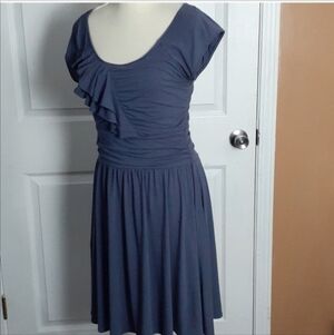 Garnet Hill athleisure style cozy Mini dress Ruffles